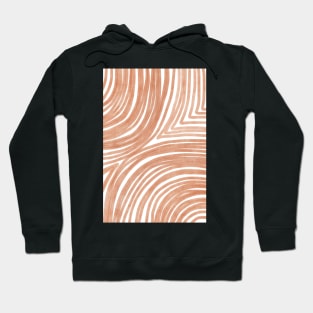 Abstract warm line art Hoodie